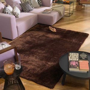 507 Light Brown Soft UNI Shaggy Rug by Tom Tailor