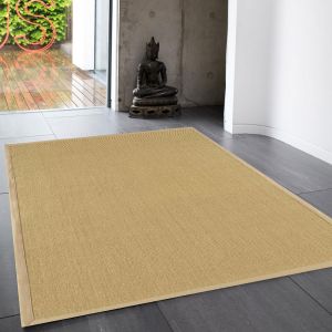 Sisal Linen/Linen Natural Decorative Rug by Asiatic 
