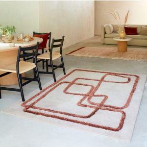 Asiatic Infinity 96 Copper Beige Wool Hand Tufted Contemporary Rug