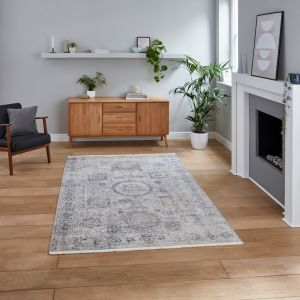 Athena 18599 Grey Traditional Rug by Think Rugs