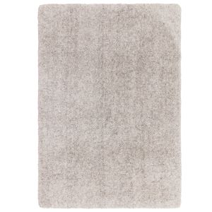 Barnaby Silver Plain Shaggy Rug by Asiatic