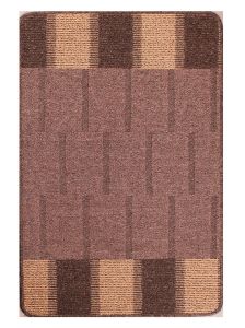 Blocks Beige Washable Mat by Rug Style