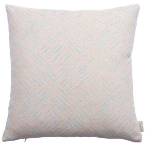 Breeze Sky Abstract Cushion by Claire Gaudion