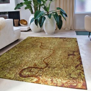 Cities London Green Meadows 9320 Abstract Rug by Louis De Poortere