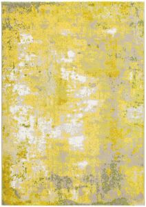 City 466150 AK501 Yellow Abstract Contemporary Rug by Mastercraft
