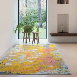 City 466150 AK990 Multi Abstract Contemporary Rug by Mastercraft