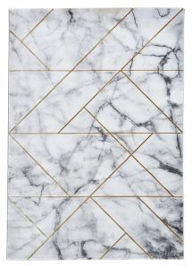 Craft 23299 Ivory Gold Abstract Rug by Think Rugs