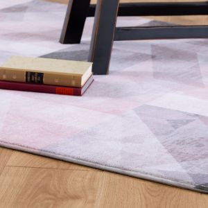 Delta DEL 315 Powder Pink Rug by Obsession
