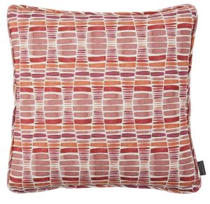 Desert Berry Geometric Cushion by Claire Gaudion
