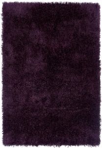 Diva Purple Shiny Polyester Rug by Asiatic