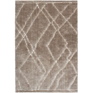 Dune 014-0005 1292 Carved Textured Brown Shaggy Rug by Mastercraft