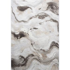 Galleria 063-07176282 Cream Beige Contemporary Abstract Rug by Mastercraft