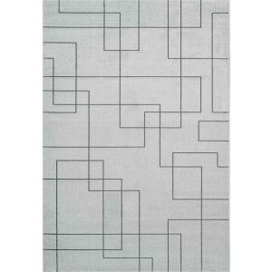 Geo 041-00292131 Grey Contemporary Geometric Rug by Mastercraft