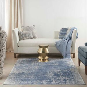 Grand Expressions GNE01 Ivory Navy Rug by Kathy Ireland