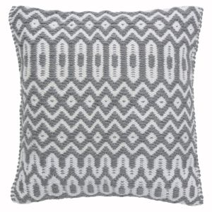 Halsey Grey Geometric Cushion by Asiatic