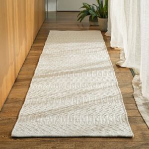 Halsey Natural Geometric Runner by Asiatic