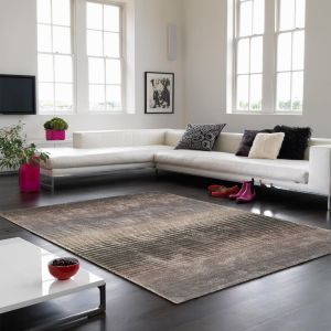 Holborn Midas Striped Contemporary Rug by Asiatic 1