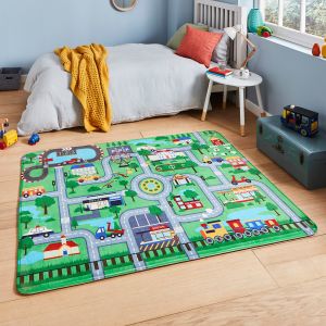 Inspire G4563 Green Kids Rug by Think Rugs
