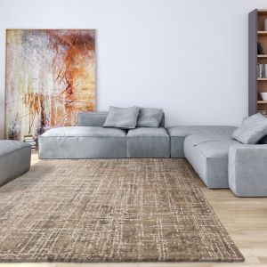 Kuza Abstract Beige Rug by Asiatic