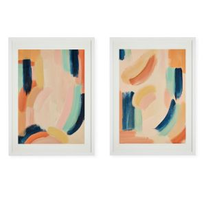 Lucy Donovan Art The Rachael Duo Print Abstract White Frame