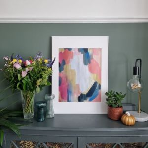 Lucy Donovan Art The Willow  Print Abstract White Frame