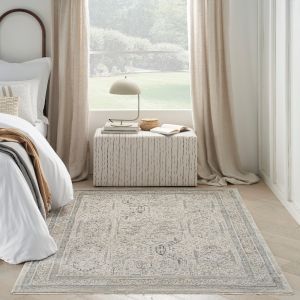 Lynx LNX01 Ivory Grey Traditional Rug By Nourison