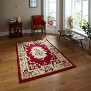 Think Rugs Marrakesh Red Traditional Rug