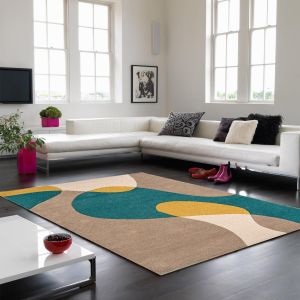 Matrix MAX54 Arc Taupe Wool Rug By Asiatic