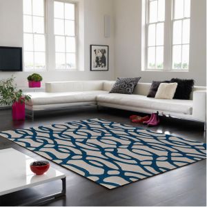 Matrix Wire MAX36 Blue Wool Rug by Asiatic
