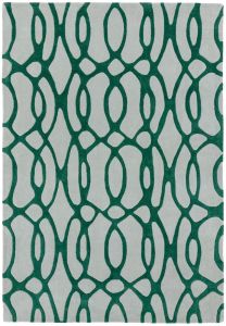 Matrix Wire MAX38 Green Wool Rug by Asiatic