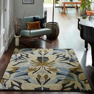 Melora Hempseed Exhale Gold 142701 Wool Rug by Harlequin