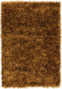 Metallica Bronze Polyester Rug by Asiatic
