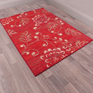 Modern Poly Verso Red Rug by Rug Style