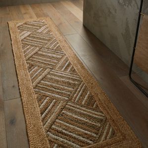 Naturals Squares Geometric Runner by Oriental Weavers