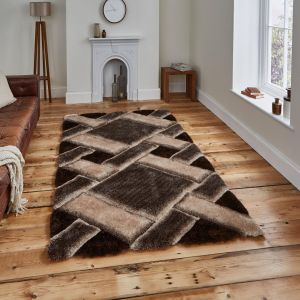 Noble House NH9716 Beige/Brown Rug by Think Rugs