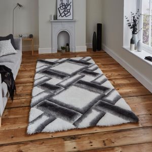 Noble House NH9716 Grey/Ivory Rug by Think Rugs