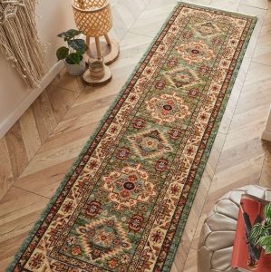 Nomad 532 L Green Traditional Runner by Oriental Weavers