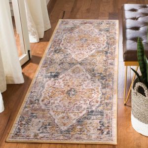 Nova 9048A White Traditional Runner by Ultimate Rug