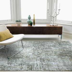 Olympia OL06 Grey Gold Abstract Rug by Asiatic