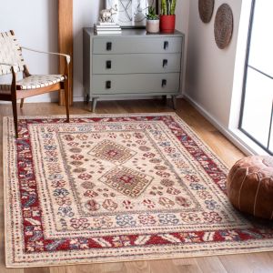 Orient 2520 Cream Red Traditional Rug by Ultimate Rug