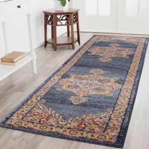Orient 8917 Navy Traditional Runner by Ultimate Rug