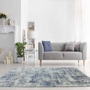 Orion OR04 Abstract  Blue Rug by Asiatic