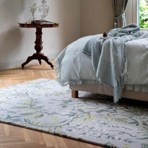 Parterre 081707 Pale Sage Wool Rug by Laura Ashley