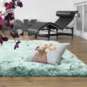 Plush Ocean Luxury Shaggy Polyester Rug by Asiatic 