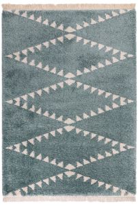 Rocco RC06 Blue Shaggy Rug by Asiatic