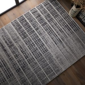 Sanford 8116 E Grey Striped Rug by Oriental Weavers
