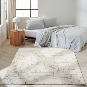 Sculptural SCL01 Ivory Abstract Rug by Calvin Klein