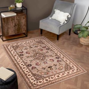 Sherborne Beige Traditional Rug by HMC