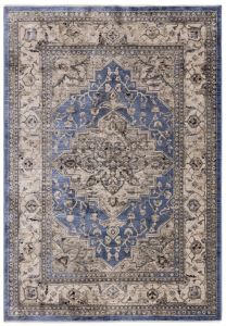 Sovereign Blue Medallion Traditional Rug by Asiatic 