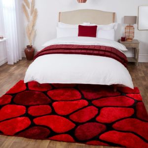 Stepping Stones Red Rug by Ultimate Rug